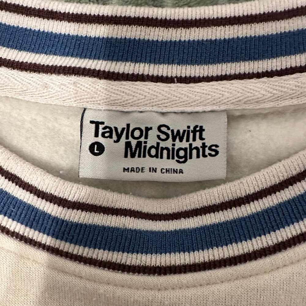 Taylor Swift Midnights Striped Crewneck - Picture 3 of 6